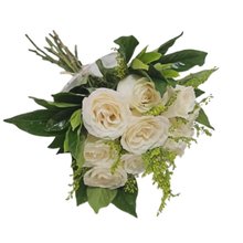 Buquê de 8 Rosas Brancas