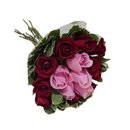 Buquê de 15 Rosas Dueto de Cores