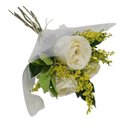 Buquê de 3 Rosas Brancas