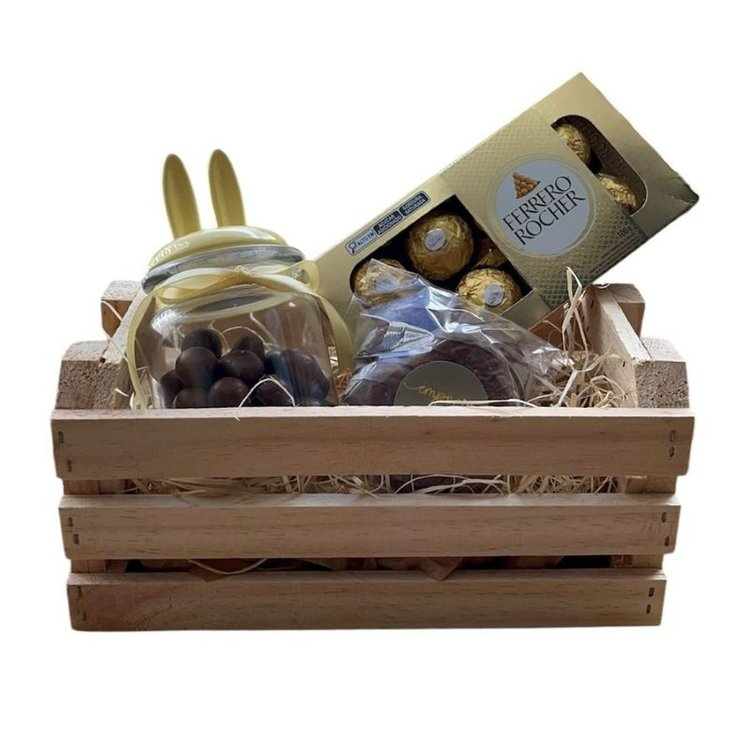 Cesta Páscoa Rústica