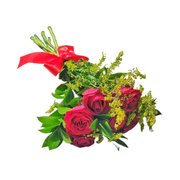 Buquê com 6 Vermelhas Rosas e Tango