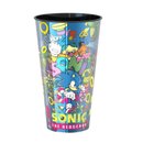 Kit Copo Com Pote E Boneco Sonic