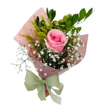 Botão em Mini Ramalhete Rosa