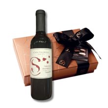 Kit Caixa Seleção Bombons e Vinho Cacau Show