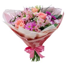 Buquê Mix em Tons de Rosa