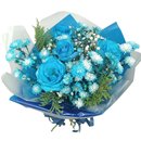 Toque Azul  Buquê com 4 Rosas Encantadoras