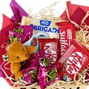 Amor em Detalhes Cesta com Chocolates Caneca e Pelúcia