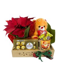 Bandeja Natal com Vaso de Flor Bico Vermelho