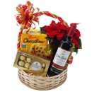 Cesta Natal com Vinho