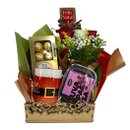 Bandeja Natal com Arranjo de Rosas