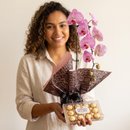 Orquídea Mesclada com Ferrero Rocher