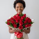 Buquê de 50 Rosas Vermelhas 