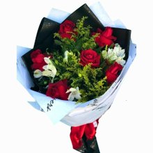 Buquê com 6 Rosas na Cor Vermelha - Especial