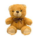 Pelúcia Mini Urso Caramelo Com Laço de Bolinha
