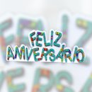 Placa Feliz Aniversário