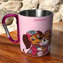 Caneca Mosquetão Patrulha Canina Rosa 