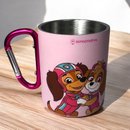Caneca Mosquetão Patrulha Canina Rosa 
