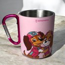 Caneca Mosquetão Patrulha Canina Rosa 