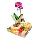 Cesta Presente Flores e Sabores