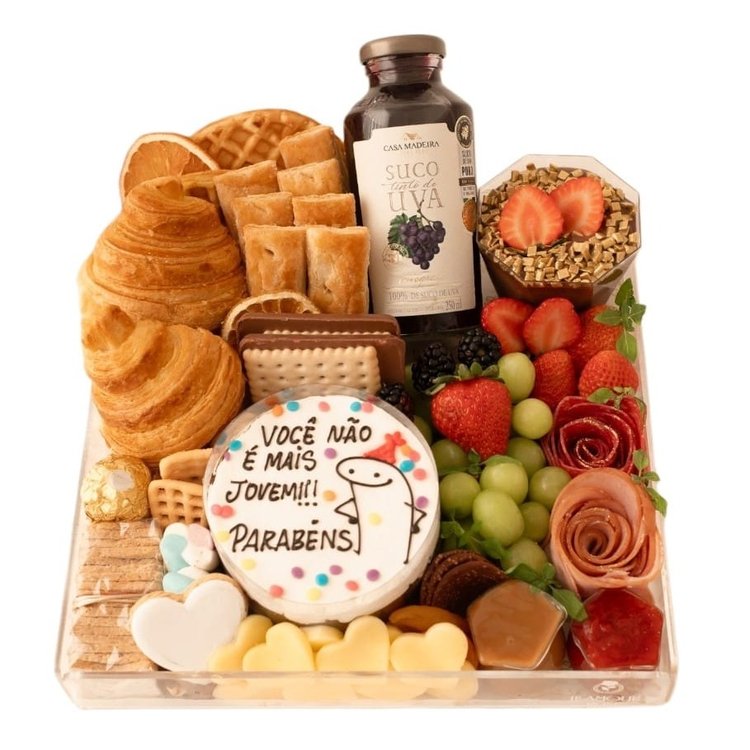 Cesta Presente Joie d'Anniversaire com Bento