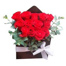 Caixa de Rosas Vermelhas