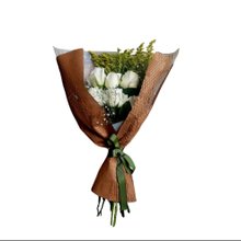 Buquê Seis Rosas Brancas 