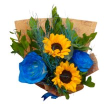Buquê de Rosas Azul Elegance