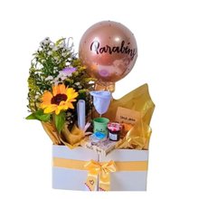 Cesta de Café da Manhã com Girassol