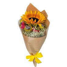Buquê de Girassol com Chocolate