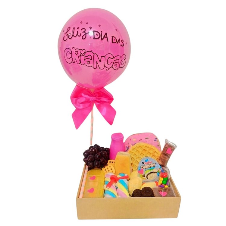 Cesta de Café Dia das Crianças "Menina"