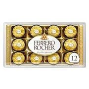Bombom Ferrero Rocher Bandeja 150g 12 Unidades