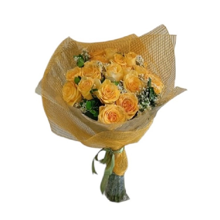 Buquê de 20 Rosas Amarelas Especial
