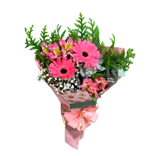 Mini Buque com 2 gerberas