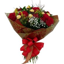 Buquê Surpreenda com Rosa e Chocolates 