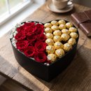 Surpreenda com Caixa Box de Rosas e Chocolate
