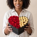 Surpreenda com Caixa Box de Rosas e Chocolate