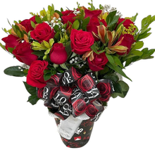 Buquê com 14 Rosas Vermelhas