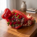 Ramalhete de Rosas, Chocolate e Balão