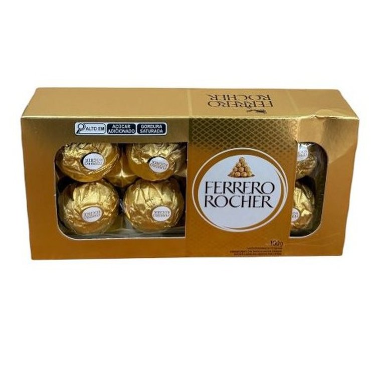 Ferrero Rocher Caixa Com 8 Bombom Avelã 100g