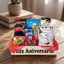 Cesta de Aniversário Chocolates Com Caneca
