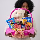 Cesta de Chocolates Super Grande com Urso de Pelúcia