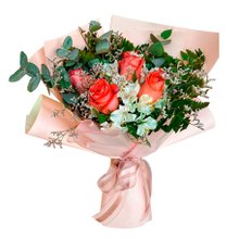 Buquê Especial com 5 Rosas