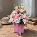Caixa Box Lisianthus e Rosas