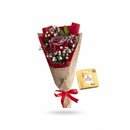 Rosa Vermelha Brilhante & Ferrero Rocher 4un