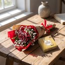 Rosa Vermelha Brilhante & Ferrero Rocher 4un