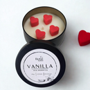 Vela Aromática de Baunilha Vanilla com coração