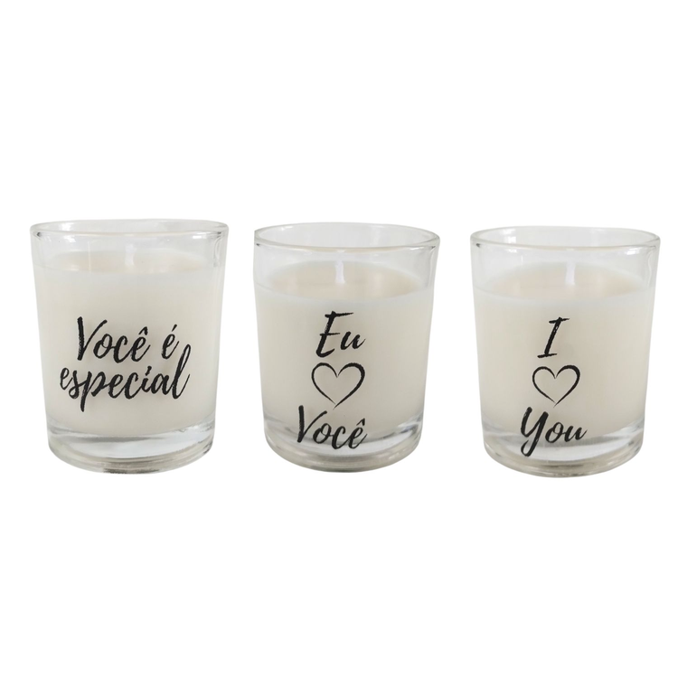 Kit 3 velas aromaticas