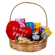 Cesta Mista Coração Romântico