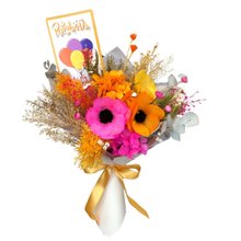 Buque Flores Secas Comemoração Aniversário 