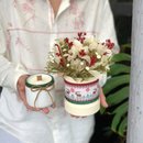 Kit Flores Desidratadas com Vela Aromática Natal